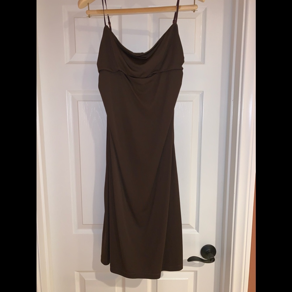 BCBG Form-fitting spaghetti strap dress